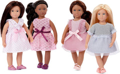 Lori - Mode-Freunde: Nina, Amaya, Chen & Flora - 4 Mini-Puppen - 15 cm Modepuppen - Kleider & Schuhe - Spielzeug für Kinder - 3 Jahre +