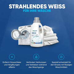 HEITMANN Wäschebleiche: Flüssigbleiche mit Aufhellungskraft gegen Grauschleier und Vergilbung, chlorfrei, 500 ml Waschmittel Naty Shop