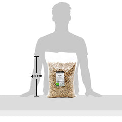 , 5 kg Bio-Kichererbsen, getrocknete Bio-Hülsenfrüchte aus kontrolliertem Anbau, Getreide Naty Shop