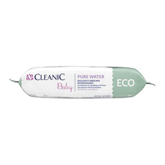 Cleanic Baby Eco Pure Water Feuchttücher – (1 x 50 Stk.) Feuchttücher für Kinder und Kleinkinder – parfümfrei, abspülbar, empfindliche Haut – 50 Stk.
