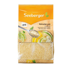 Seeberger Rohrzucker Grob 5Er Pack: Vollrohrzucker Besonders Aromatisch - Ideal Für Cocktails Und Zum Backen - Grob - Unraffiniert, Vegan (5 X 1 Kg) Süßstoffe Naty Shop 1 Kg (5Er-Pack)
