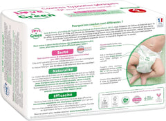 Love & Green, chlorfreie Windeln, Packung für 1 Monat, Größe 4 Mutter und Kind Naty Shop