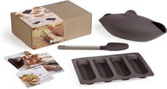 Lékué-Brotbackset, Silikon, braun, 30 x 25 x 15 cm (3000085SURM017)