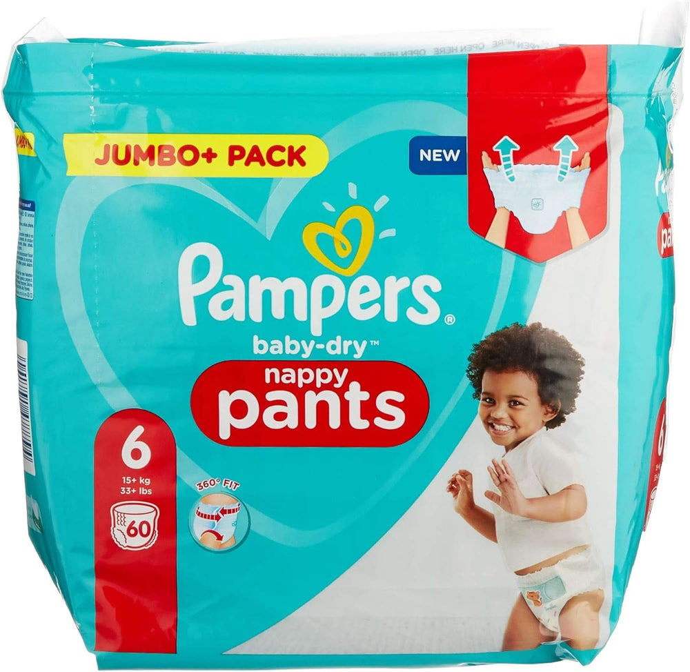 Pampers Baby-Dry Pants, Windelhose, weiß, Größe 6, 60 Windeln Mutter und Kind Naty Shop