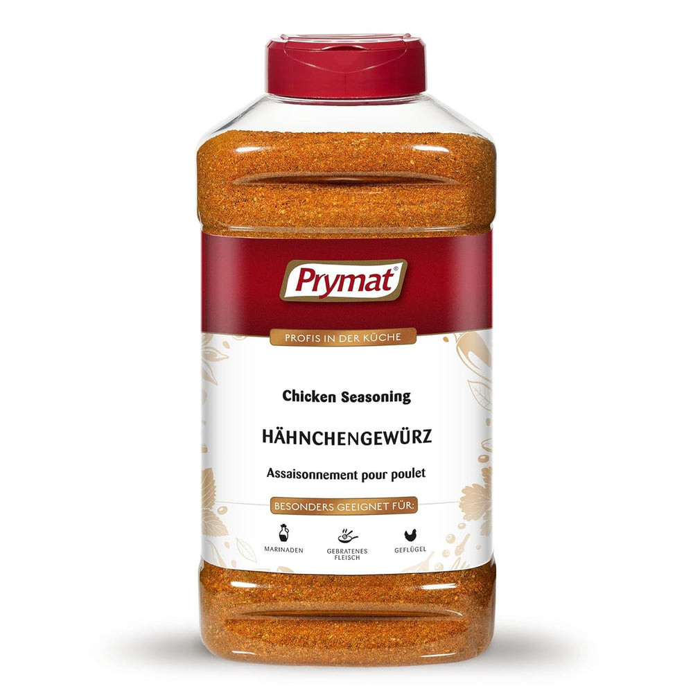 Prymat Hähnchengewürz 1100g, Gewürzmischung für Hähnchen, Truthahn, Ente, Gans, Grillgewürze, Marinade für Fleisch im Streuer
