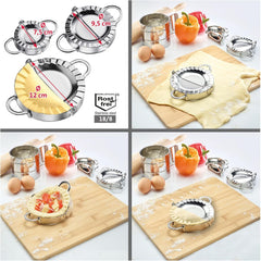 Formă pentru ravioli Westmark, Diametru: Ø 9,5 cm, Cu mânere practice, Oțel inoxidabil, Gina, Argintiu, 61362270