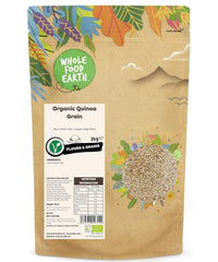 Wholefood Earth Bio-Quinoa-Körner – 2 kg | Grausam | GVO-frei | Vegan | Reich an Ballaststoffen | Bio-zertifiziert