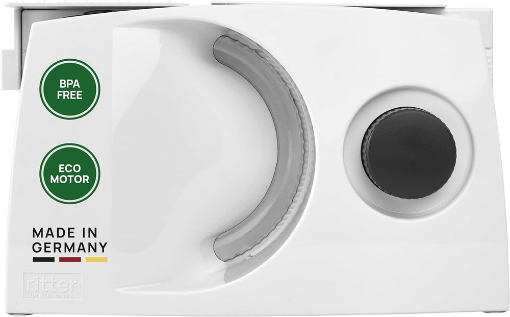 Ritter Markant 05 Multifunktionale klappbare elektrische Brotschneidemaschine und Schneidemaschine mit Eco-Motor, hergestellt in Deutschland, Reiben und Schneidemaschinen, Naty Shop, Standardtitel