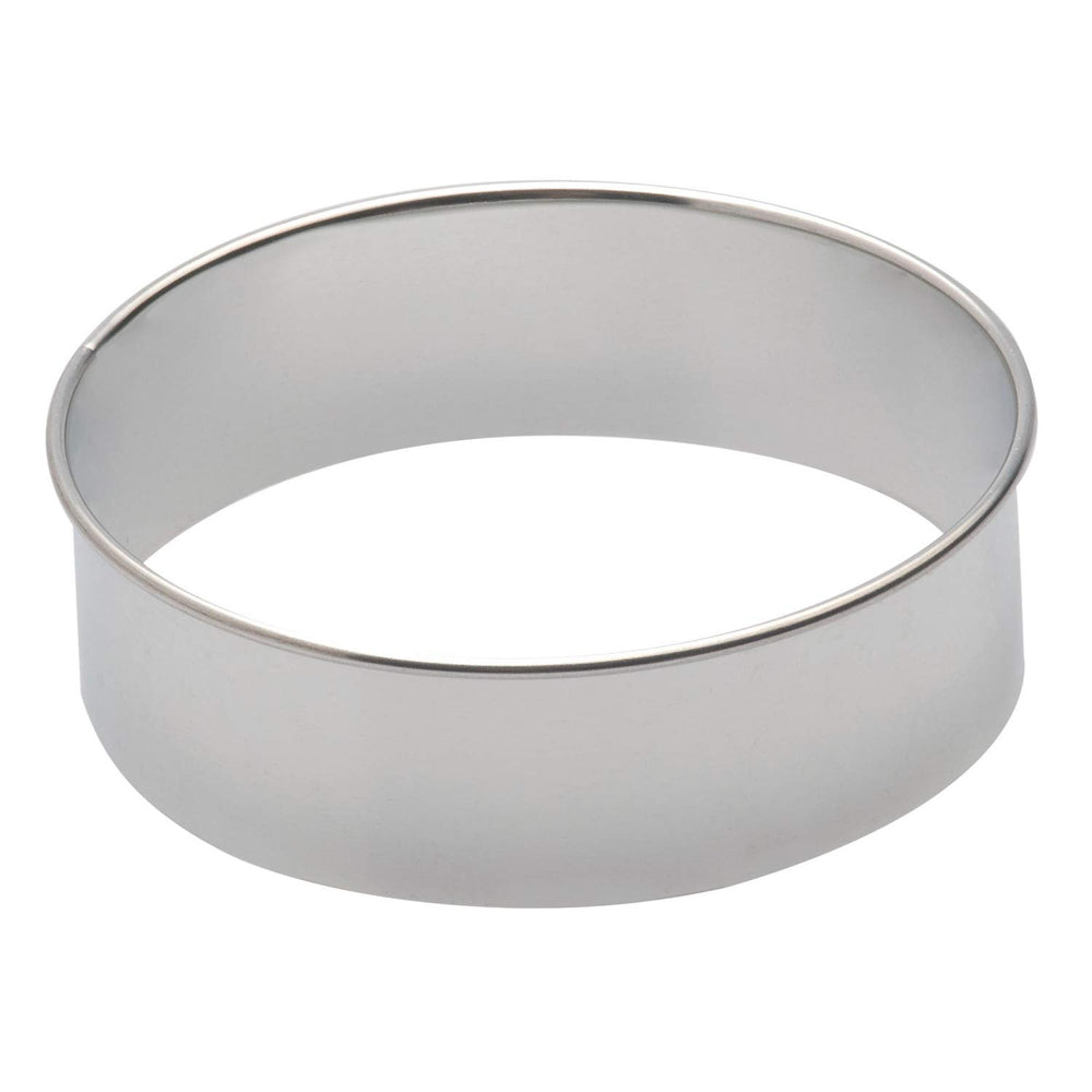 285565 Formă de biscuiți rotundă cu mâner, diametru 10 cm, înălțime 3 cm, 6 bucăți