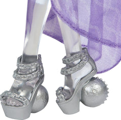 Monster High Spectra Vondergeist-Puppe mit Rhuen-Frettchen und Zubehör wie Rucksack, Tablet, Snacks und mehr, HXH77 Naty Shop Dolls