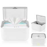 Lionelo BABYBLISS 20W Wärmer für Feuchttücher und kleine Handtücher, 20W für Babys, integriertes Nachtlicht, 3 Heizstufen, Touchpanel, hält die Tücher feucht