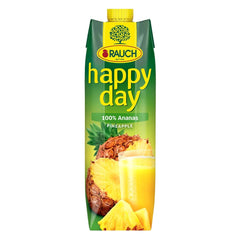 Rauch Happy Day Ananas | Explosion tropischer Aromen | Hergestellt aus 100 % konzentriertem Ananassaft | 6 x 1 Liter, Tetra Prisma Alkoholfreie Getränke Naty Shop