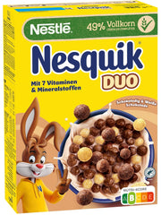 NESTLÉ Duo-Müsli, braunes und weißes Schokoladen-Müsli und Vollkorn-Müsli (1 x 325 g)