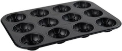 Zenker 12Er Muffinform – Muffinbackblech Für Muffins Und Cupcakes Aus Der Serie Soccer Baking– Hitzebeständiges 12Er Muffinblech Mit Antihaftbeschichtung, Schwarz Formen und Bleche zum Backen Naty Shop