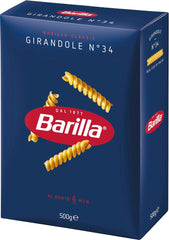 Pasta Barilla Classic Girandole Nr. 34, aus hochwertigem Hartweizen, immer al dente (1 x 500g)