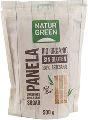 - Organisches kristallisiertes Panel, reiner Zucker, ökologischer Süßstoff, natürlicher Zuckerrohrsaft – 500 g, Packung mit 12 Süßstoffen Naty Shop Standardtitel