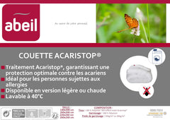 Abeil Bettbezug Acaristop mit Anti-Milben- und antibakterieller Wirkung, Polyester, weiß, 140 x 200 cm Bettdecken und Steppdecken Naty Shop