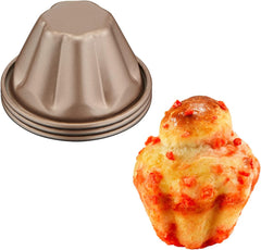 Tefal Creabake J3089304 3 Stück Brioche-Backform Antihaft-Beschichtung, Leicht Entnehmbar, Stapelbar, Einfache Ausstellung, Backform Formen und Backbleche Naty Shop