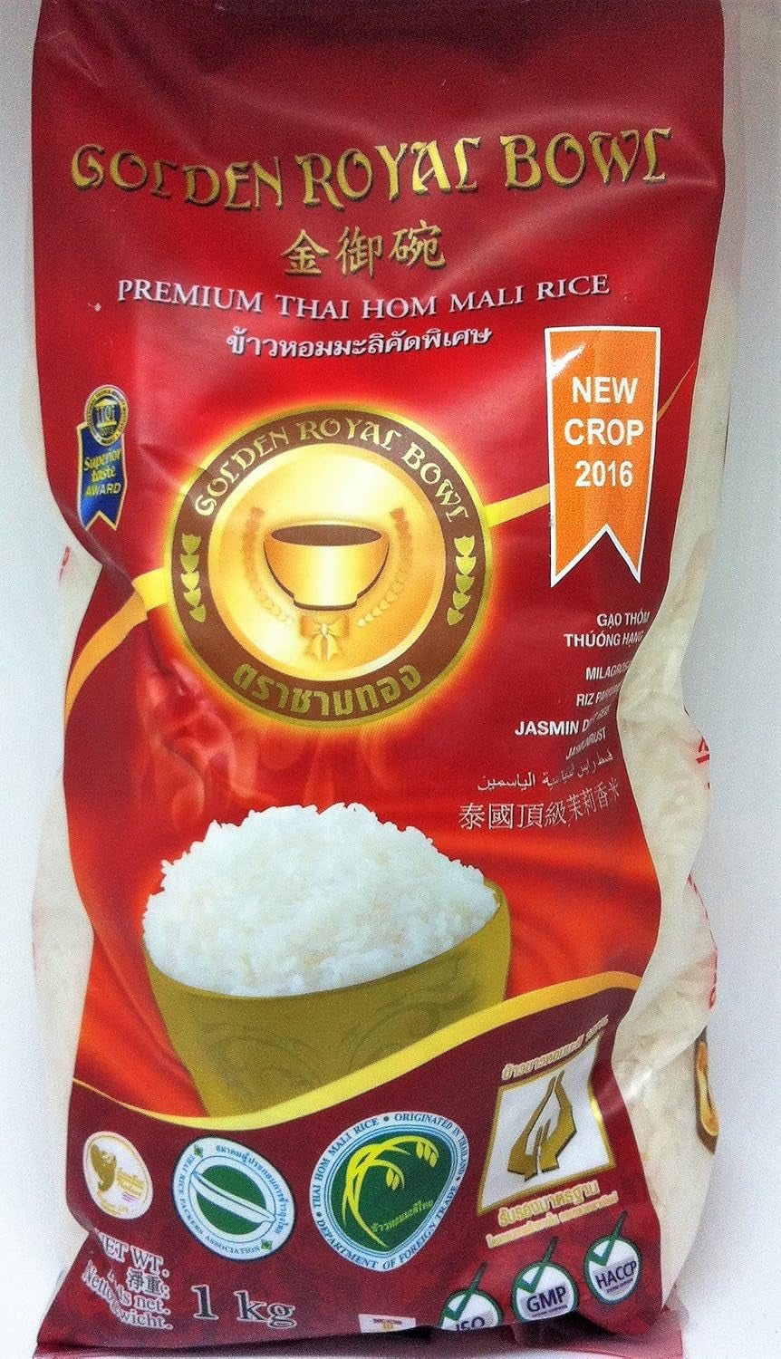Mit Jasmin duftender Reis, Premium-Thai-Reis Hom Mali, 1 kg