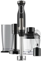 BLACK+DECKER Standmixer | BXHBA1500E | 1500 Watt | 20 Geschwindigkeiten | Turbo | Edelstahl | Spritzschutz | Inklusive Pürieraufsatz, Schneebesen, Zerkleinerer und Messbecher Kitchen Naty Shop Single 4 Zubehörteile 1500W