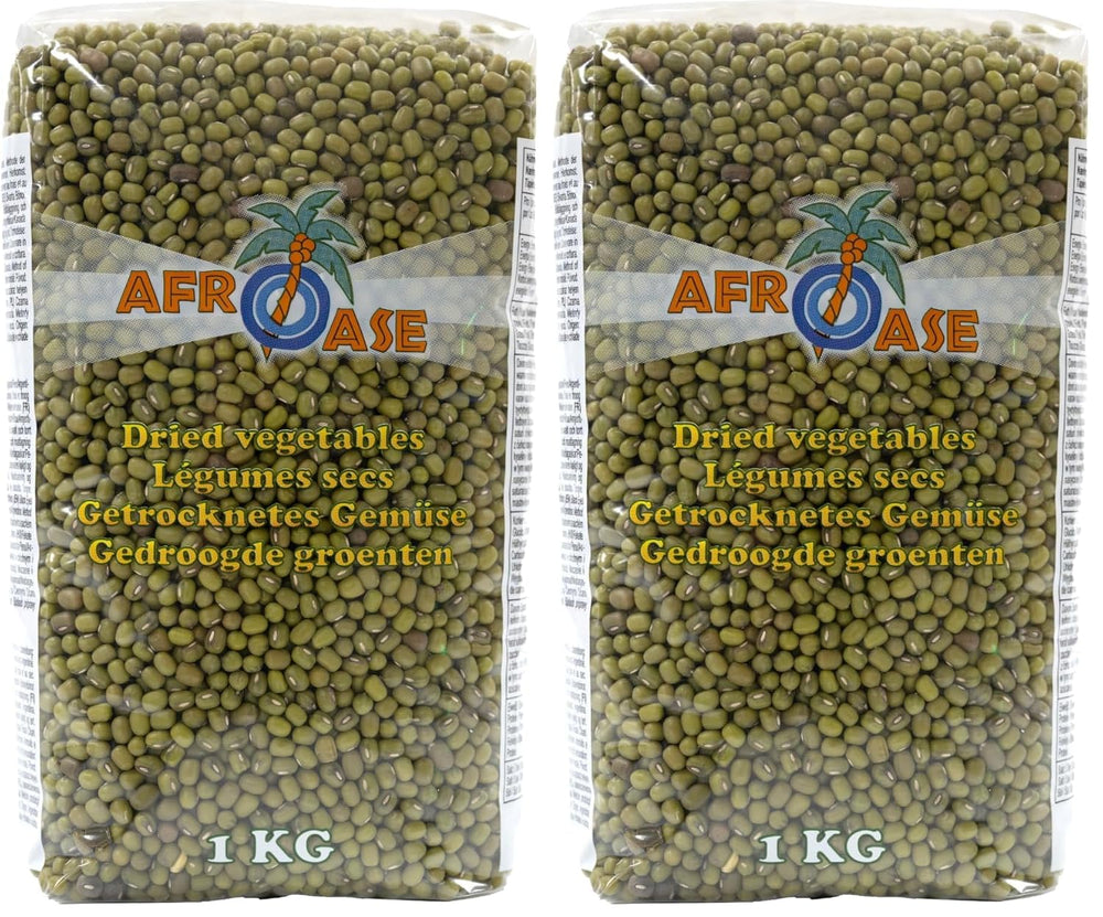 AFROASE - Munggrüne Bohnen - 1 x 1 kg (2er Pack)