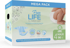 Freelife Baby Cash Diaper, Größe 6 (18 Kg und +), 1 X 35 = 35 Diaper Naty Shop Größe 4 (Lot Of 96)