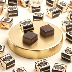 Venchi - Cremino Extra Black Chocolate - Dunkle Schokolade mit Mandelpaste und „Piemonteser Waldhaselnüssen g.g.A.“, 1 kg, glutenfrei, ohne Farbstoffe und ohne Konservierungsstoffe