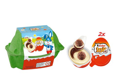 Kinder Joy 2er Pack – Eine Hälfte mit leckerer Milch- und Kakaocreme und knusprigen Kugeln, die andere Hälfte mit einer tollen Überraschung – Osterschokolade, Ostersüßigkeiten – Ostergeschenk – 40g