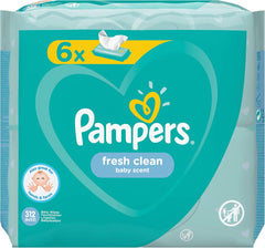 Pampers 81688049 Fresh Clean Babytücher, weiß