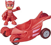 PJ Masks Owl Glider Vorschulspielzeug Eulettes Fahrzeug mit Eulette-Actionfigur für 3+ recycelbare Verpackung Actionfiguren Naty Shop Owl Gliders in nachhaltiger Verpackung