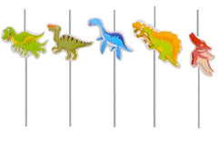 Set mit 5 Strohhalmen mit Dinosauriern Naty Shop