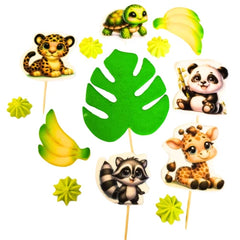 Safari Essbare Tortendekorationen kaufen – 13er Set