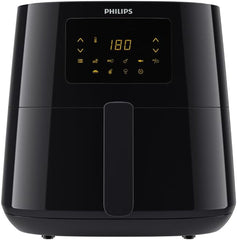 Philips 3000Er Airfryer XL – Rapid Air-Technologie, Frittieren mit bis zu 90 % weniger Fett, Fassungsvermögen 1,2 kg, 6,2 Liter, Touchscreen-Geräte Naty Shop Schwarz Keine kabellose Verbindung 6,2 L