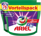 Waschmittel Ariel PODS All-In-1, 76 Waschgänge, Colorwaschmittel, helle Reinigung, Waschmittel Naty Shop 76 Kapseln, neues Modell
