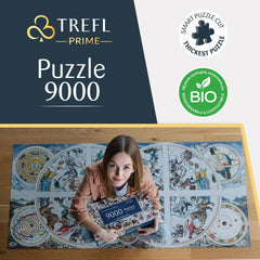Trefl Prime – UFT-Puzzle: Antike Himmelskarten – 9000-teiliges großes Puzzle mit antiken Himmelskarten, dickster Karton, Bio, EKO, Unterhaltung für Erwachsene und Kinder ab 12 Jahren. Puzzle Naty Shop