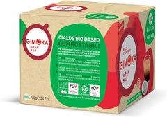 Gimoka Kompostierbare Kaffeepads, Gran Bar Intenso Kaffeemischung, Intensität 12-100 Pads - Kompatibel mit ESE System Papier Pads 44 mm