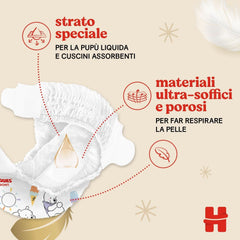 Huggies Extra Care Windeln, Größe 3 (4-9 kg), 2 Packungen mit 40 Windeln Mutter und Baby Naty Shop