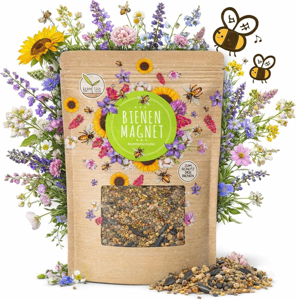 100 g Wildblumensamen für eine farbenfrohe Bienenweide – lebendige und nektarreiche Wildblumensamenmischung für Bienen und Schmetterlinge (inklusive KOSTENLOSEM eBook)