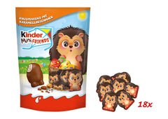Kinder Mini Friends Knusprige Kekse mit Karamellgeschmack 122g – Milchschokolade mit Keksen und Milchfüllung – Osterfiguren – Osterschokolade und Süßigkeiten – Ostergeschenk