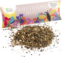 Butterfly Meeting Blumenmischung: 100 g Premium-Schmetterlingsblumensamen – insektenfreundliche Bienensamen, mehrjährige und einjährige Blumensamen für Wiesen – Wildblumensamen von OwnGrown