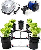 Hydroponisches System DWC 5-Gallonen-Hydrokultur-Anbausystem-Kit 20 l x 7 Eimer Hydrokultur-Anbausystem für den Innenbereich, Multi-Barrel-Hydrokultur-Maschinen-Tropfbewässerungssystem