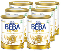 BEBA SUPREME 2 Folgemilch nach 6 Monaten, nur Laktose, palmölfrei, 6er Pack (6 x 800g) Naty Shop