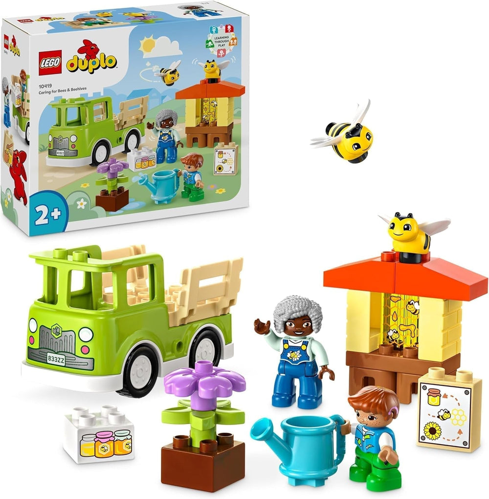 LEGO DUPLO Town Imkerei und Bienenstöcke, Lernspielzeug für Kleinkinder mit 2 Figuren und einem mobilen Truck, Bau- und Umbauset, Spielzeug für Kleinkinder ab 2 Jahren 10419 Bausets Besuchen Sie den LEGO-Store Default Title