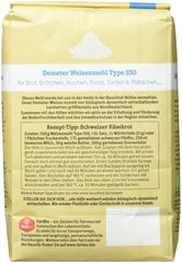 Weizenmehl Hof Typ 550 Demeter, 1 kg