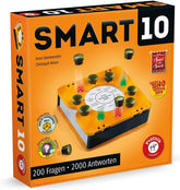 Piatnik 7167 - Smart 10 | Das revolutionäre Besserwisser-Brettspiel | Für Quiz-Enthusiasten | Wer ist der König der Quizze? | Ab 12 Jahren | Wissensfragen von A bis Z | Für zu Hause und unterwegs
