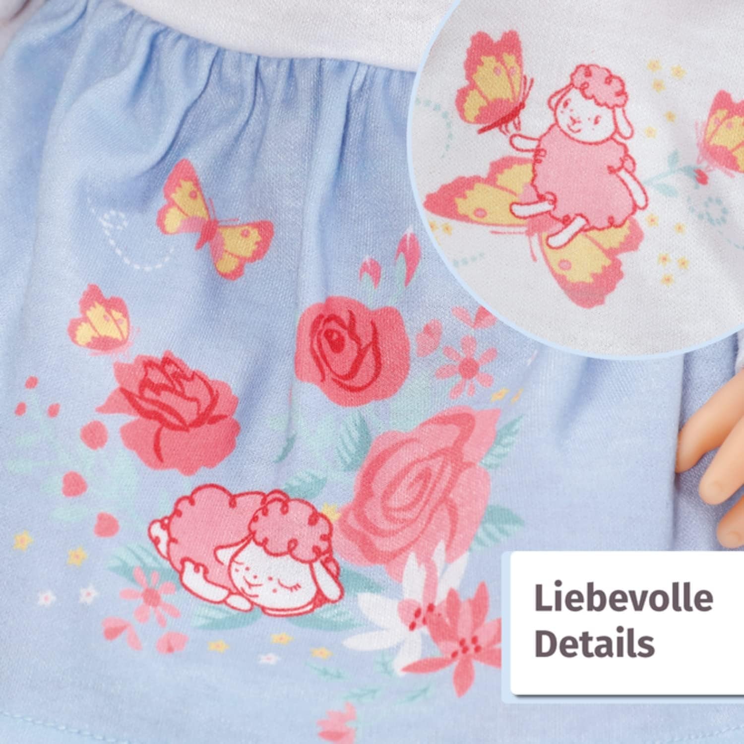 Baby Annabell Sophia Brunette 43Cm, păpușă moale cu păr lung castaniu, incl. haine pentru păpușă, bentiță și perie, 707234 Zapf Creation Papusi Naty Shop