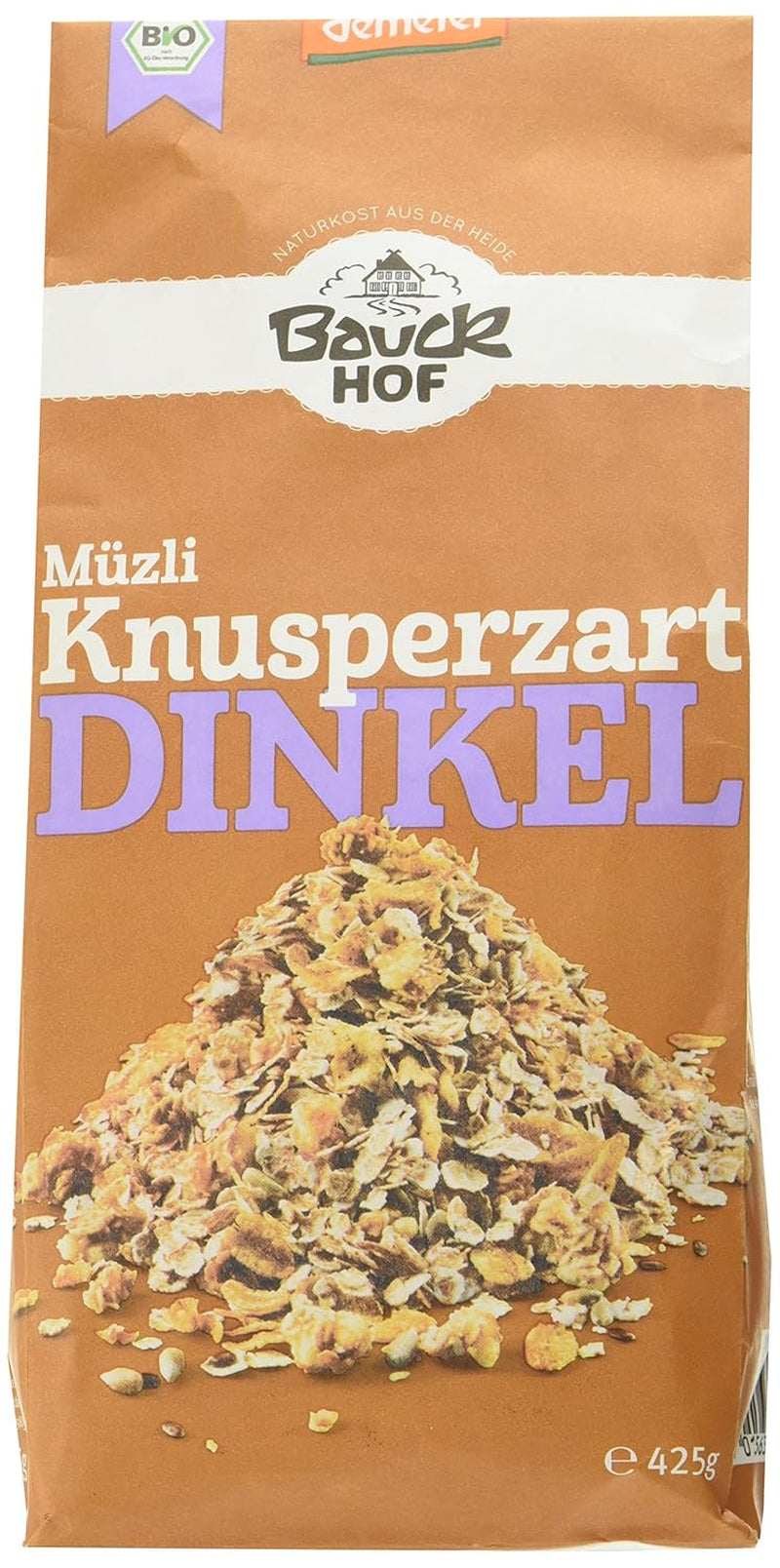 Knuspriges Hof Dinkelmüsli (1 x 425g) 1er Pack
