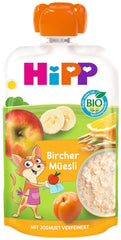 HiPP Bircher Müsli, Quetschbeutel ab 1 Jahr (8 x 100g)