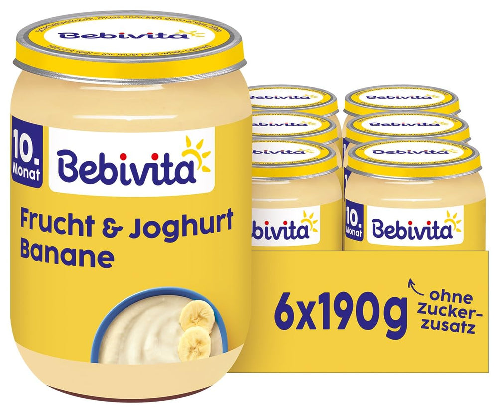 Bananen mit Früchten und Joghurt, 190g, 6er Pack (6x190g)