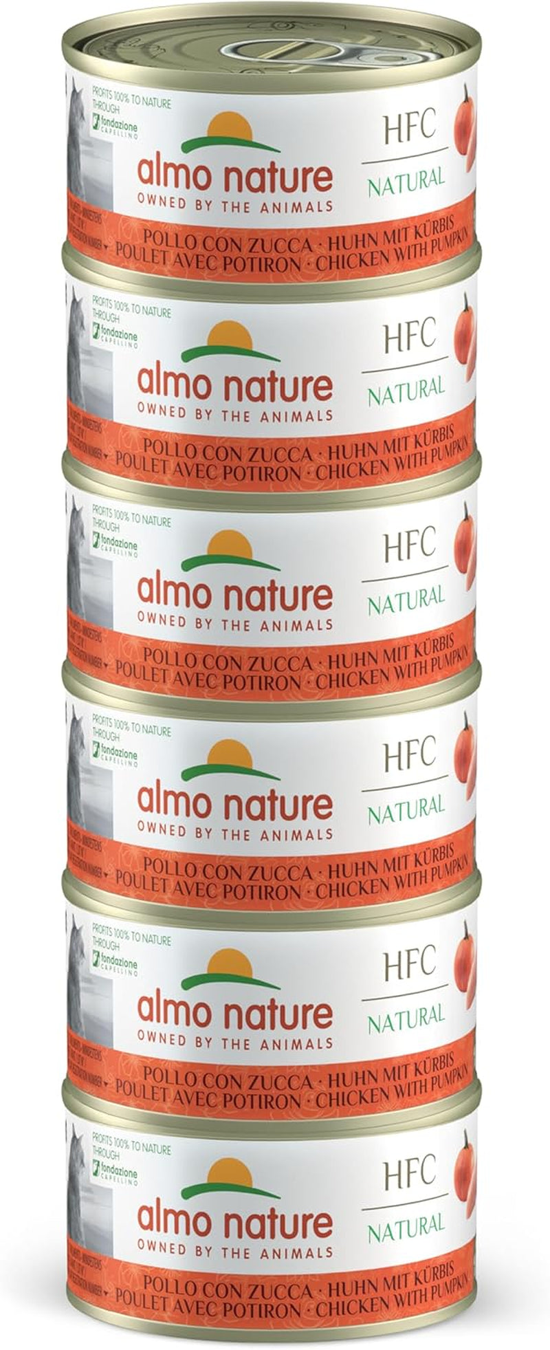 Almo Nature HFC Natural - Hrană umedă pentru pisici adulte - pui și ton - grad uman, fără gluten - 6 X 70G
